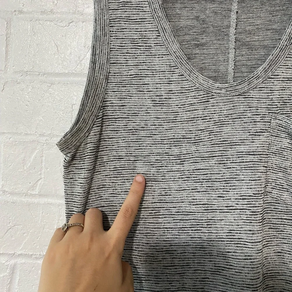 J. Crew Striped Gray Tank Dress